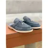 Pantuflas cerradas de talla grande para mujer de comercio exterior, mules planos y cómodos sin cordones para hombre