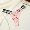 Ropa interior sexy de malla floral transpirable ultradelgada para mujer, de comercio exterior europeo y americano transfronterizo, pura deseo, de cintura media, transpirable