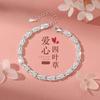 Pulsera de Plata Esterlina S925 de Trébol de Cuatro Hojas para Niñas, Nicho de Lujo Accesible, Exquisita Joyería de Pulsera, Regalo de Cumpleaños para Novia