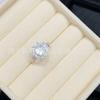 Transmisión en Vivo Anillo de Calcedonia de Estilo Chino Nuevo de Venta Caliente al por Mayor, Jade Espuma de Agua, Anillo de Ágata Verde Imperial Hielo Alto, Abertura Ajustable