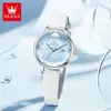 Reloj de Mujer Oris Marca Nueva Joyería Versátil Nicho Gama Alta Espejo Rombo Reloj de Mujer Estudiante Reloj de Cuarzo