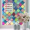 Película de Vidrio con Patrón Impreso a Color al por Mayor para Ventanas de Baño, Película Anti-Mirada para Puertas de Baño, Película de Privacidad