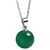 Nuevo Estilo Étnico Simple Colgante de Jade Hetiano Natural Artificial Ágata Collar Cadena para Clavícula de Moda Elegante para Mujer