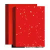 Papel de Arroz Rojo Grueso con Manchas Doradas, Papel Rojo con Chispas Doradas, Papel de Arroz Rojo Grande para Decoraciones de Ventanas, Corte de Papel, Caligrafía y Origami, Venta Directa de Fábrica