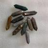 Cerca de 32x8mm Pedra Natural Cristal Bala Hexagonal Pontiagudo Duplo Pilar Pedra de Yoga Pingente de Colar Acessórios de Pedra Crua