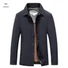 Nuevo abrigo de algodón para hombre de invierno con cuello de solapa, engrosado con seda de morera, chaqueta de algodón cálida de estilo business casual, ropa de abrigo de invierno