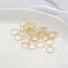 Anel de Aro Torcido Fechado de Fio Aberto Color-Preserving Preenchido com Ouro 14K Conector de Contas Espaçadoras para Pulseira DIY Materiais para Joias