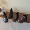 Botas Martin estilo británico para niños, nueva colección otoño/invierno 2026, botines retro y versátiles de suela gruesa, botas de motociclista, botas de cuero para niñas