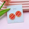Estilo Novo Primavera e Verão Xadrez Transparente Estampado Botões Acessórios Botões DIY para Roupas Tamancos Acessórios Decorativos para Capa de Celular