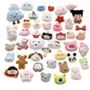 Muñecos de Peluche de Dibujos Animados Lindos Set Mixto Juguetes para Niños Accesorios Colgantes Empaque Regalos Creativos Sin Apertura en la Parte Trasera