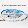 Fita de LED RGB em Estoque 5V12V24V Baixa Tensão 5050 Multicolorida Adesiva Autoadesiva para Festas 3535 Tira de LED Barra de Luz LED