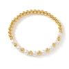 Pulseras de Moda Europeas y Americanas Multicapa con Cuentas para Mujer, Pulseras Apilables de Metal y Perlas de Imitación, Joyería de Venta Caliente en Amazon al por Mayor