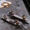 Quemador de incienso de línea de pesca transfronterizo soporte para incienso acostado cerámica creativa para pesca decoración del hogar Adornos de Artesanías de Joyería