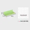 Accesorios para panel perforado ganchos decorativos estante de almacenamiento de agujero redondo organizador de escritorio de montaje en pared pegatinas magnéticas