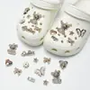 Amuletos para Zapatos Croc, Accesorios para Mujer, Clips para Zapatos DIY, Decoraciones 3D con Pedrería, Clips Desmontables, Estilo de Moda de Influencers