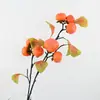 Adorno Decorativo de Caqui Grande Simulado 89cm Árbol Frutal Artificial Flor Artificial Paisajismo Arreglo Floral Decoración Suave Arreglo Floral Accesorio Fotográfico