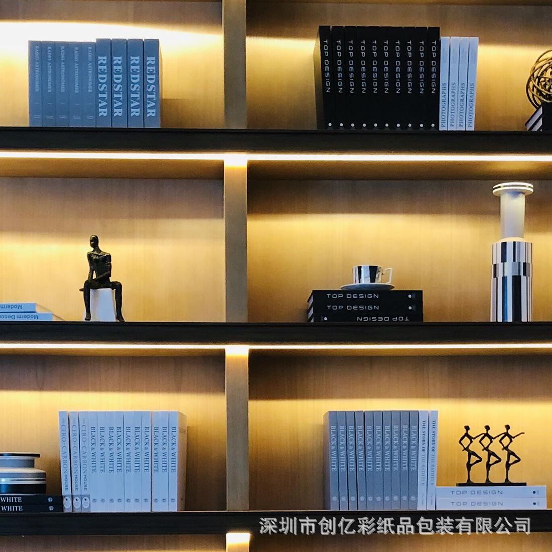 创亿彩样板房装饰书高端仿真书陈列书橱窗摆件
