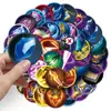 50 Pegatinas de Iconos de Habilidad de King of Glory Juego Creativo Redondas Decorativas para Taza de Agua Cuaderno Equipaje