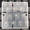 Cubierta protectora para caja de cables de 86 pulgadas, cubierta inferior para caja eléctrica universal, placa de cubierta para casete, hebilla sin tornillos y sin clavos.