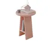Mesa Auxiliar Redonda de Hierro Forjado Negro para Sofá, Mesa de Noche, Mesa de Esquina para Sala de Estar, Mesa de Café Redonda Minimalista Moderna
