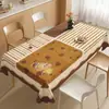 Mantel estilo americano, impermeable, a prueba de aceite, lavable, resistente al calor, modelo nuevo 2026, lujo ligero, tacto de alta gama, mantel de mesa de centro de dibujos animados