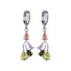 Aretes Alas de Pavo Real circonita grado AAA incrustada aretes moda aretes de alta calidad fabricantes de suministro transfronterizo