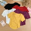 Top Corto Tubo Ajustado Sexy Rápido para Chica Camisola Floral Dulce y Picante Top Adelgazante para Mujer con Almohadilla para el Pecho para Ropa Exterior