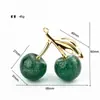 Estilo Coreano Ins Alta Qualidade Elegante Liga Galvanizada Brilhante Cereja Pera Pingente Acessórios DIY Bolsa Feminina Pingente