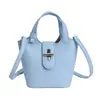 Bolso Cubo de Mano de Moda Transfronterizo para Mujer 2026 Nuevo Estilo Estético Nicho Bolso de Hombro Elegante Simple Bolso Cruzado