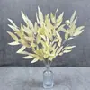 Planta Trepadora de Hojas Simuladas Hoja de Sauce Boda Guía de Camino de Boda Diseño Planta Simulada Tela de Serigrafía Manojo Hoja de Sauce