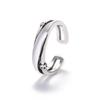 Fábrica anillo tailandés al por mayor anillo abierto moda personalidad creativo retro hacer viejo estilo plata tailandesa roja de red joyería