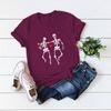 2024 tops de manga corta para mujer Amazon europeo y americano Día de San Valentín amor camiseta de manga corta para mujer