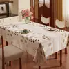 Toalha de Mesa Floral Nova 2026, Impermeável e à Prova de Óleo de Alta Qualidade, Toalha Espessa Retangular para Mesa de Centro, Luxo Leve e Sensação de Alta Qualidade