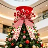 Decorações de Natal Chapéu de Presente de Natal Topo de Árvore de Natal Chapéu de Laço Doce Adereços para Cenário de Atmosfera