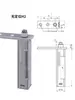 Bisagra de refrigerador congelador cerradura de puerta de congelador resorte de puerta bisagra de aleación de zinc accesorios bisagra de cierre de puerta de congelador