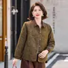 Abrigo de otoño de alta gama para mujer de mediana edad 2026 primavera y otoño nuevo de alta calidad para mujer de mediana edad chaqueta de primavera y otoño con cuello de solapa