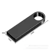 Personalización de Carcasa para Memoria USB de Aleación de Zinc al por Mayor en Stock del Fabricante, Versión Larga de Carcasa de Gel Negro, Soporta Grabado Láser Personalizado