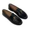 Mocasines Planos de Tacón Bajo Estilo Old Money para Mujer, Nuevos Zapatos Pequeños de Cuero con Hebilla de Cinturón Estilo Británico Otoño 2026, Zapatos de Salón Individuales Vintage de Corte Profundo