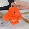 Adorno Colgante de Peluche Imitación Piel de Conejo Lindo Conejo Llavero para Coche Accesorio Colgante de Muñeco de Conejo de Orejas Caídas