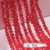 Rueda de cuentas planas de 2/3/4/6/8 mm, cuentas para accesorios de joyería DIY, cuentas sueltas de cristal, hilo de color transparente normal