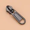 Cabezal de cremallera de nailon n.°. 3, No. 5, No. 8, No. 10 cabezas de tirador de metal de doble cara con pestaña de tirador, cabezas de tirador para equipaje, tienda de campaña, ropa