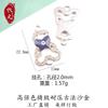 Accesorios de Joyería Transfronterizos Versión Coreana Doble Colgante Ojo del Diablo Goteo de Aceite Aleación Collar Pulsera Pequeño Colgante Colgante Ojo del Diablo