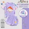 Traje de Baño Infantil de Dibujos Animados Inspirado en Fiesta de Huevos Verano Niñas Dos Piezas Protección Solar Secado Rápido Nuevo Modelo
