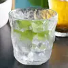 Copo de Vidro com Padrão de Geleira com Tampa e Alça de Colher Copo de Água para Mulheres Verão Casa Sensação de Alto Padrão Xícara de Chá Xícara de Café Copo Estilo Ins