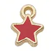 Joias DIY Pingente de Estrela Esmaltada Estrela de Cinco Pontas Acessórios de Liga para Colar Pulseira Brincos Corrente de Celular Pequenos Charms