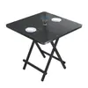 Mesa Dobrável Mesa de Jantar Dobrável para Exterior Mesa Simples para Mahjong Mesa Quadrada Dobrável Doméstica Mesa de Jantar e Cadeira Pequenas Conveniente para Apartamento Pequeno