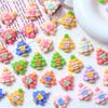 Mini Árvore de Natal Série DIY Pequenas Jóias Creme Cola Acessórios Grampo de Cabelo Decoração de Unhas Acessórios de Resina Pequeno Presente