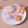 Saco de embalagem para frutas secas com flores rosa e branca para atacado, autoadesivo, para presente, biscoito 100/saco pode ser configurado