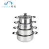 Olla para Leche de Acero Inoxidable con un Solo Mango Directa de Fábrica Olla para Sopa Binaural Olla para Cocina de Inducción Olla Curva Regalo para Cantina