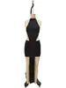 Comercio Exterior Europeo y Americano Ropa de Mujer Primavera y Verano Nueva Moda Color Sólido Empalme Sexy Ajustado Hueco Cinta Sin Mangas Vestido Corto